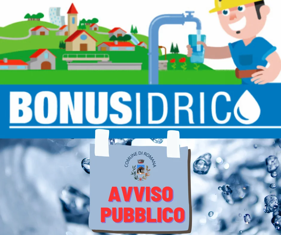 Avviso pubblico: bonus idrico 2023