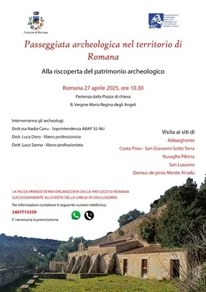 27 aprile 2025, passeggiata archeologica nel territorio di romana