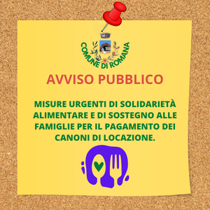 AVVISO PUBBLICO: SOLIDARIETA' ALIMENTARE SECONDO BANDO