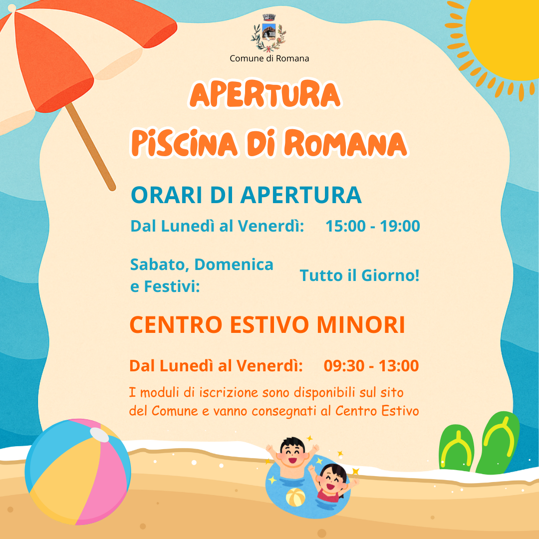 apertura piscina comunale