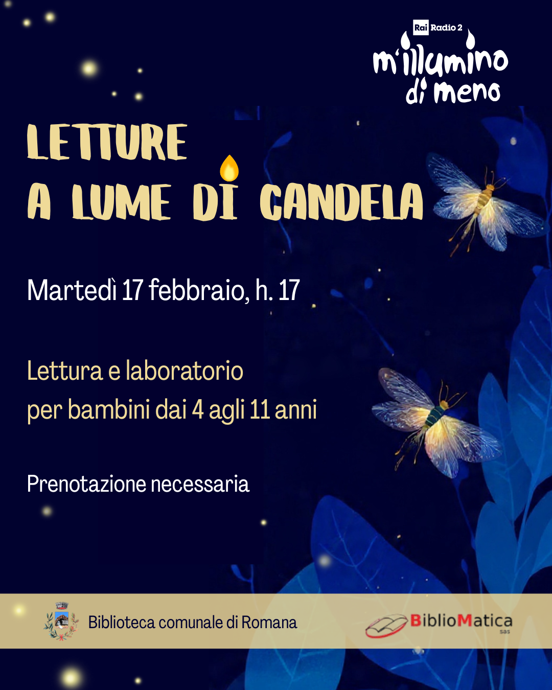 M’illumino di meno…  Letture a lume di candela