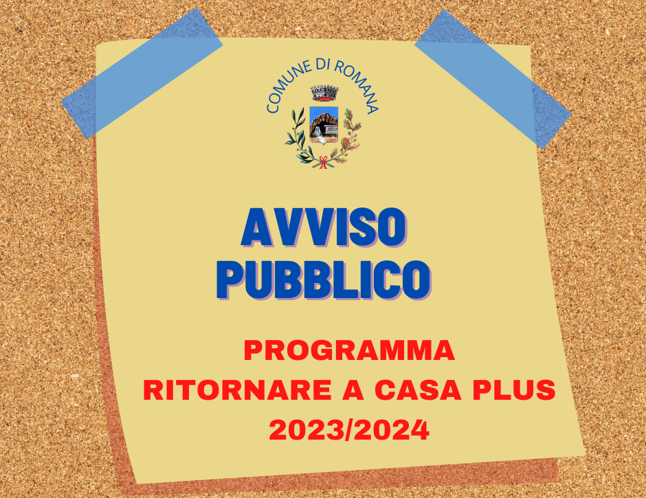 PROGRAMMA 'RITORNARE A CASA PLUS'