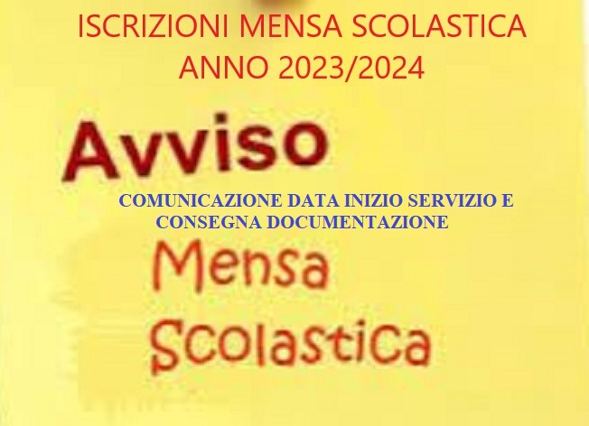 SERVIZIO MENSA PER GLI ALUNNI DELLA SCUOLA DELL’INFANZIA E SCUOLA PRIMARIA -CONSEGNA DOCUMENTAZIONE. SERVIZIO MENSA PER GLI ALUNNI DELLA SCUOLA DELL’INFANZIA E SCUOLA PRIMARIA -CONSEGNA DOCUMENTAZIONE.